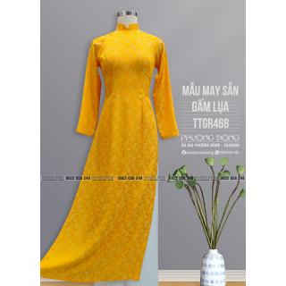 Áo Dài Truyền Thống Gấm Lụa TTGRN468 Áo Dài Truyền Thống Gấm Lụa TTGRN468